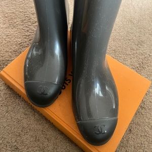 Chanel Cap Toe Rainboots